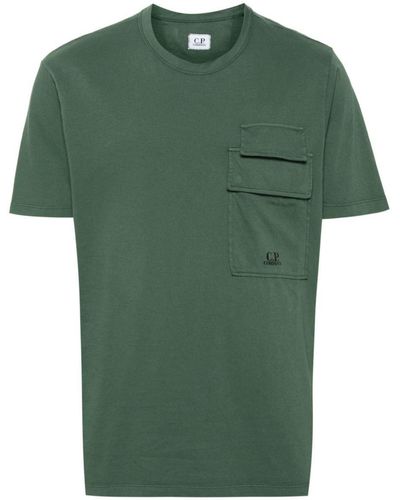 C.P. Company 20/1 Jersey Flap Pocket T-Shirt - Green