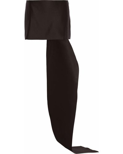 Prada Draped Panel Silk Mini Skirt - Multicolour
