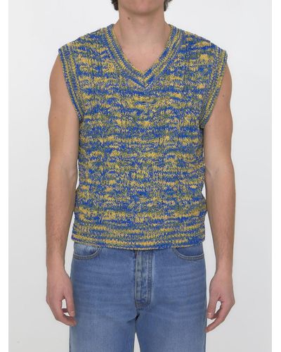ANDERSSON BELL Cable-Knit Vest - Blue