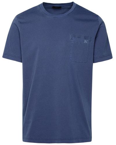 Fay Cotton T-Shirt - Blue