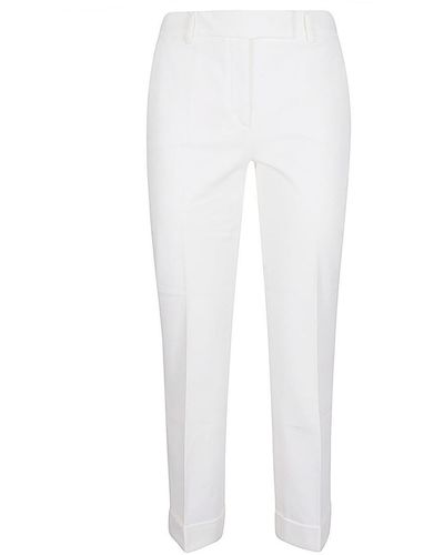 Via Masini 80 Cotton Trousers - White