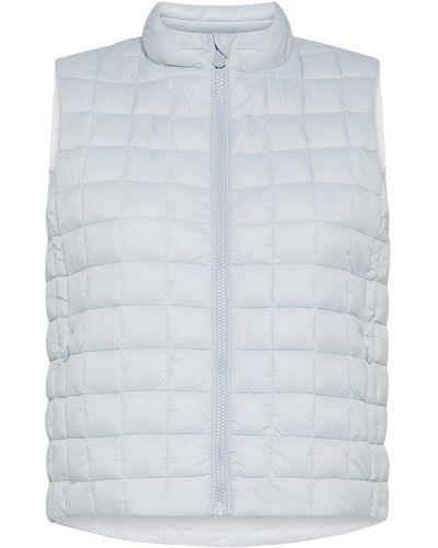 Save The Duck Mira Quilted Checkered Vest - Blue