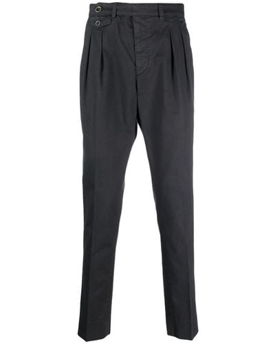 Peserico Pleat-detail Tapered Pants - Gray