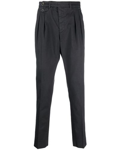 Peserico Pleat-detail Tapered Trousers - Grey