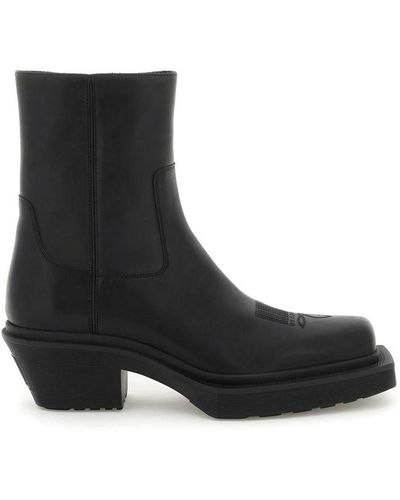 VTMNTS Leather Cowboy Boots - Black
