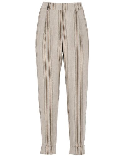 Peserico Trousers - Natural