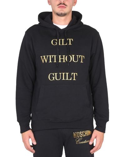 Moschino "guilt Without Guilt" Sweatshirt - Black