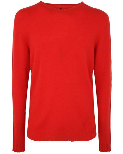 MD75 Cashmere Crew Neck Sweater Clothing - Red