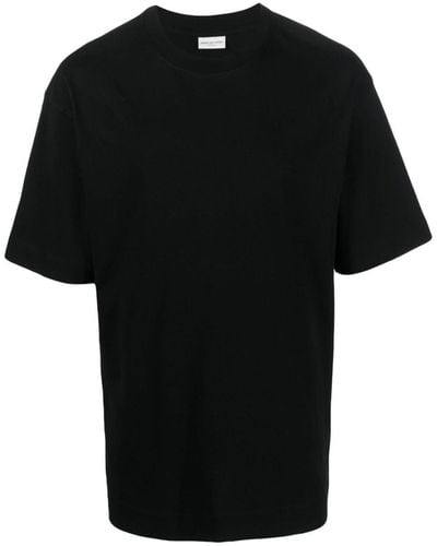 Dries Van Noten 02560-heli 7602 M.k.t-shirt Clothing - Black