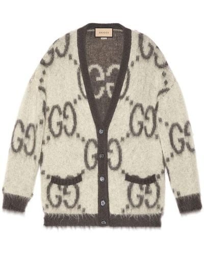 Gucci GG Wool Cardigan - Natural