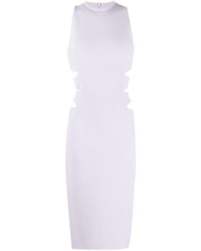 Alaïa Kintted Midi Dress - White