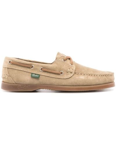 Paraboot Barth Suede Leather Loafers - Natural