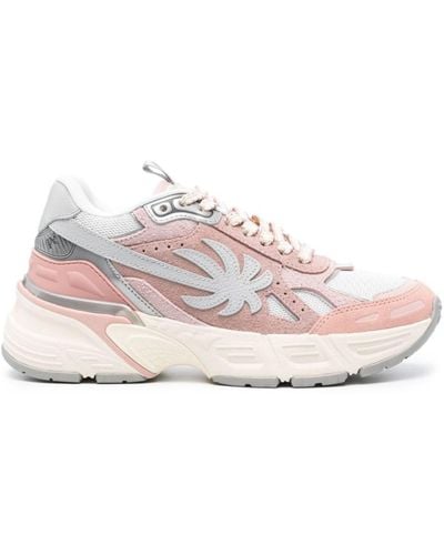 Palm Angels Pa 4 Panelled Trainers - Pink