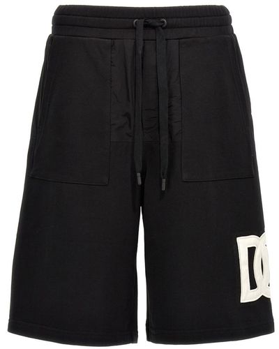 Dolce & Gabbana Logo Bermuda Shorts Bermuda, Short - Black