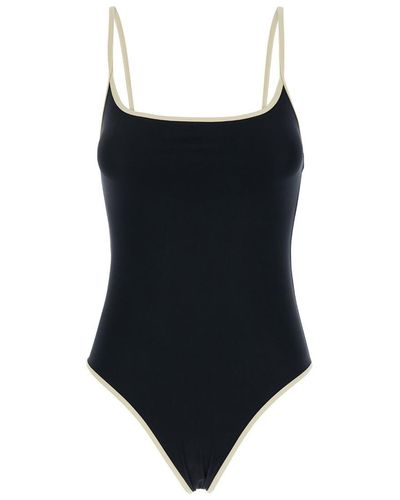 Totême Swimsuit With Shoulder Straps - Black