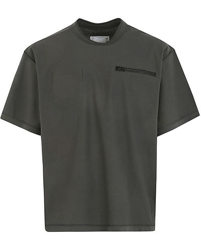 Sacai Cotton Jersey T-shirt Clothing - Gray