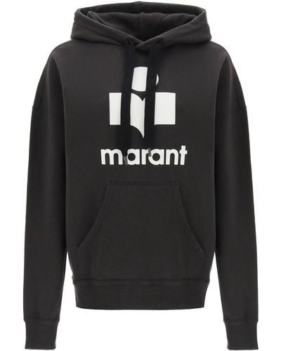 ISABEL MARANT ÉTOILE Mansel logo-print hoodie - Neutrals