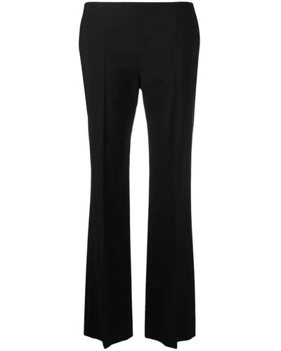 The Row Low-rise Pressed-crease Pants - Black