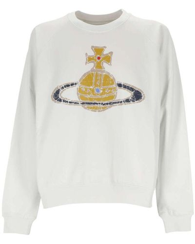 Vivienne Westwood Sweatshirt With Logo - White