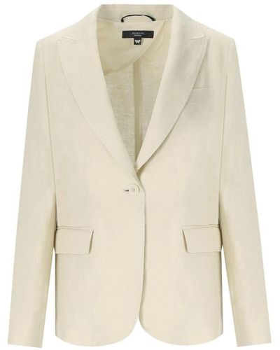 Weekend by Maxmara Nalut Sand Single-Breasted Blazer - Natural