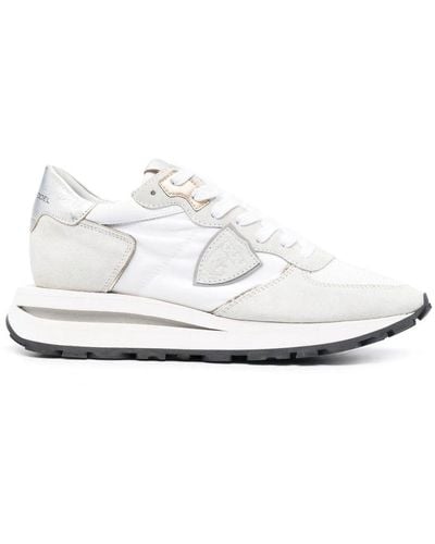 Philippe Model And Grey Tropez Haute Low Trainers - White