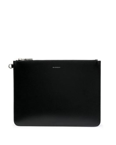 Givenchy Large Leather Pouch - Black