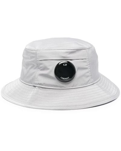 C.P. Company Chrome-r Lens Bucket Hat - Grey