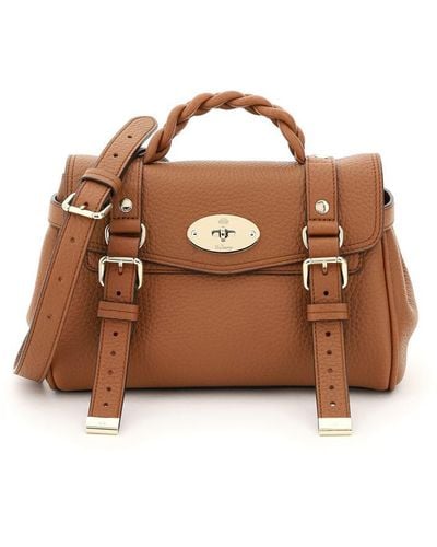 Mulberry Alexa Grained Leather Mini Bag - Brown