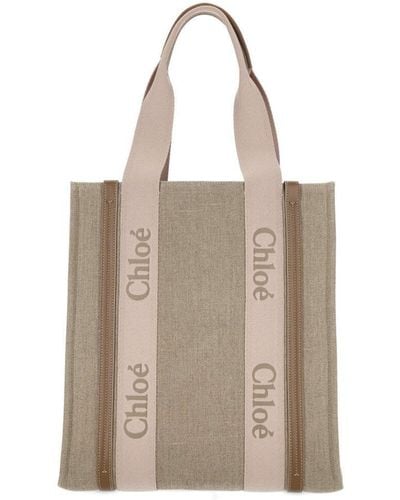 Chloé Woody Tote Bag - Natural