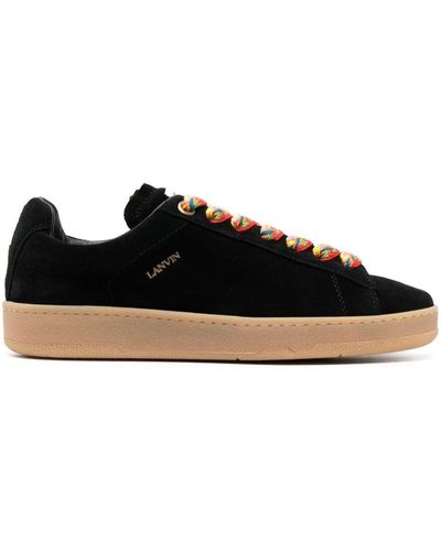 Lanvin Lite Curb Low Top Trainers - Black