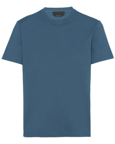 Prada Classic Fitted T-shirt Avio Blue
