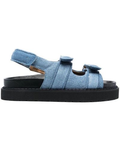 Isabel Marant Madee Denim Sport Sandals - Blue