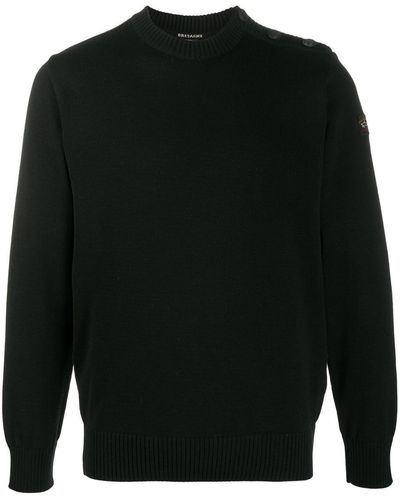 Paul & Shark Round Neck Sweater - Black
