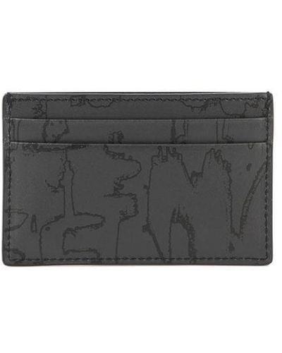 Alexander McQueen "graffiti Mcqueen" Wallet - Grey