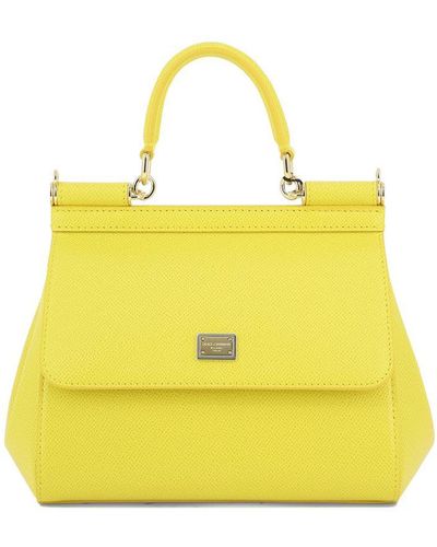 Dolce & Gabbana "small Sicily" Handbag - Yellow