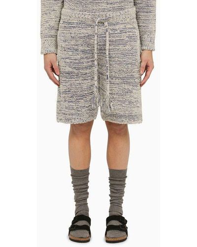 Alanui And Cotton-Blend Bermuda Shorts - Gray