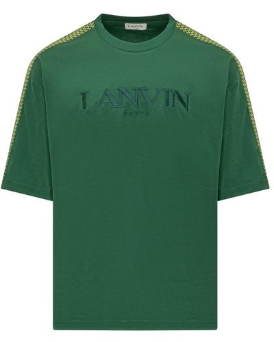 Lanvin T-shirt With Logo - Green