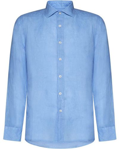 120% Lino Shirts - Blue