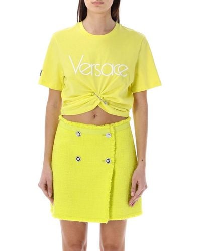Versace Safety Pin T-shirt - Yellow