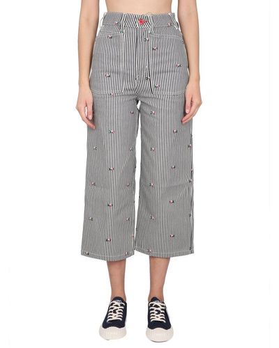 KENZO Cropped Fit Jeans - Gray