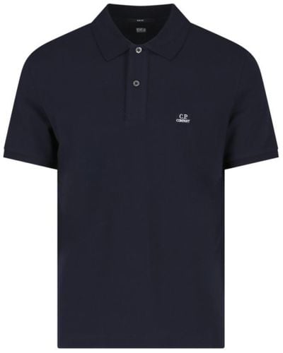 C.P. Company Logo Polo Shirt - Blue
