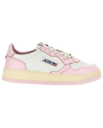 Autry 'Medalist Low' Sneakers - Pink