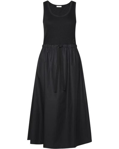 Moncler Black Cotton Blend Dress