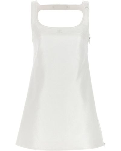 Courreges Reedition A-line Vinyl Dresses - White