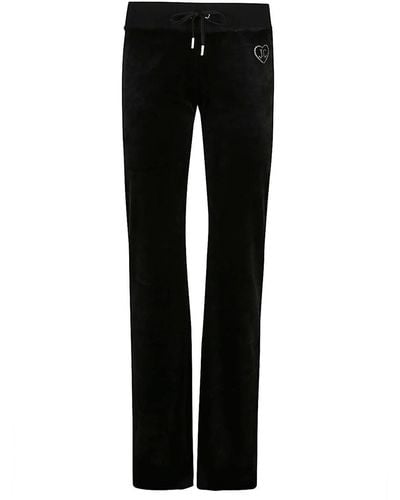 Juicy Couture Logo Flared Track Pants - Black