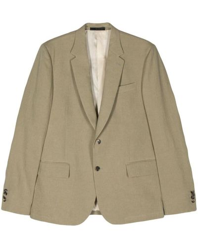 Paul Smith Gents Tailored Fit Two Buttons Jacket - Natural
