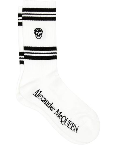Alexander McQueen Stripe Skull Sport Socks - Multicolor