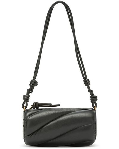 Fiorucci Mella Leather Shoulder Bag - Black