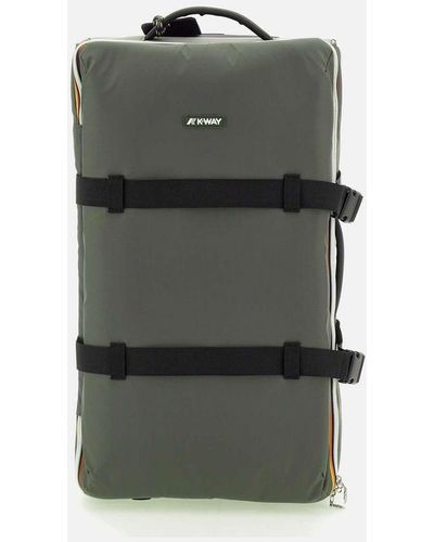 K-Way Blossac M Waterproof Trolley Suitcase - Green