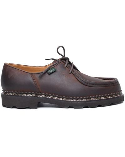 Paraboot 'Michael' Leather Derby Shoes - Brown
